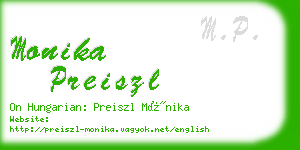 monika preiszl business card